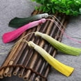 thumbnail image 3 of U8MO Space Dye Gradient Tassel Vertical Anti-wrinkle Bookmark Costume decoration DIY-2# green, 3 of 9