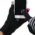 thumbnail image 3 of Guantes deportivos con dedos completos aptos para pantallas táctiles para ciclismo, carreras y más, talla S/M Guantes de bicicleta de montaña color rojo rosa, 3 of 8