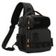 thumbnail image 5 of Bolsa de pesca para el pecho, bandolera deportiva, bandolera para el pecho, mochila multifuncional para exteriores, ligera, impermeable para correr y Negro, 5 of 8