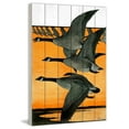 thumbnail image 2 of Marmont Hill "Journal Geese" Painting Print on White Wood, 2 of 7