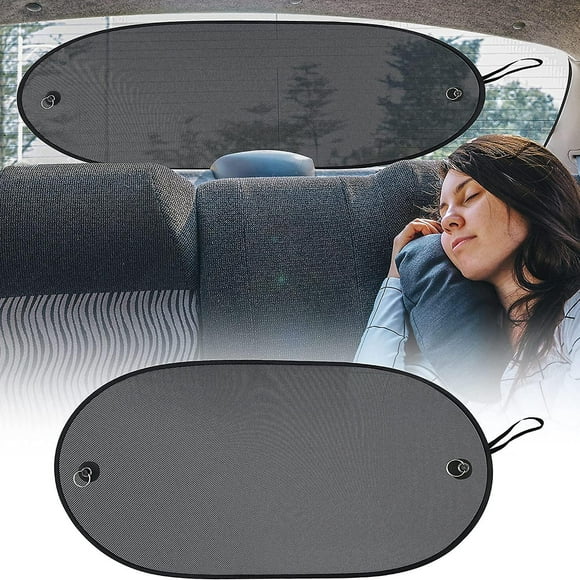 Rear Window Sunshade 44*36cm 1 Pair Rear Window Sun Shade for Stroller with 99% Sun Protection Against UV Rays and Heat - Fits All Cars