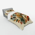 thumbnail image 2 of Ambesonne Monstera Bedding Set 3 Pcs, Modern Abstract Botanic, TwinXL, Burnt Sienna Pale Seafoam, 2 of 2