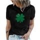 thumbnail image 1 of Camiseta de manga corta con estampado de día de San Patricio para mujer Fridja bn2141, 1 of 9