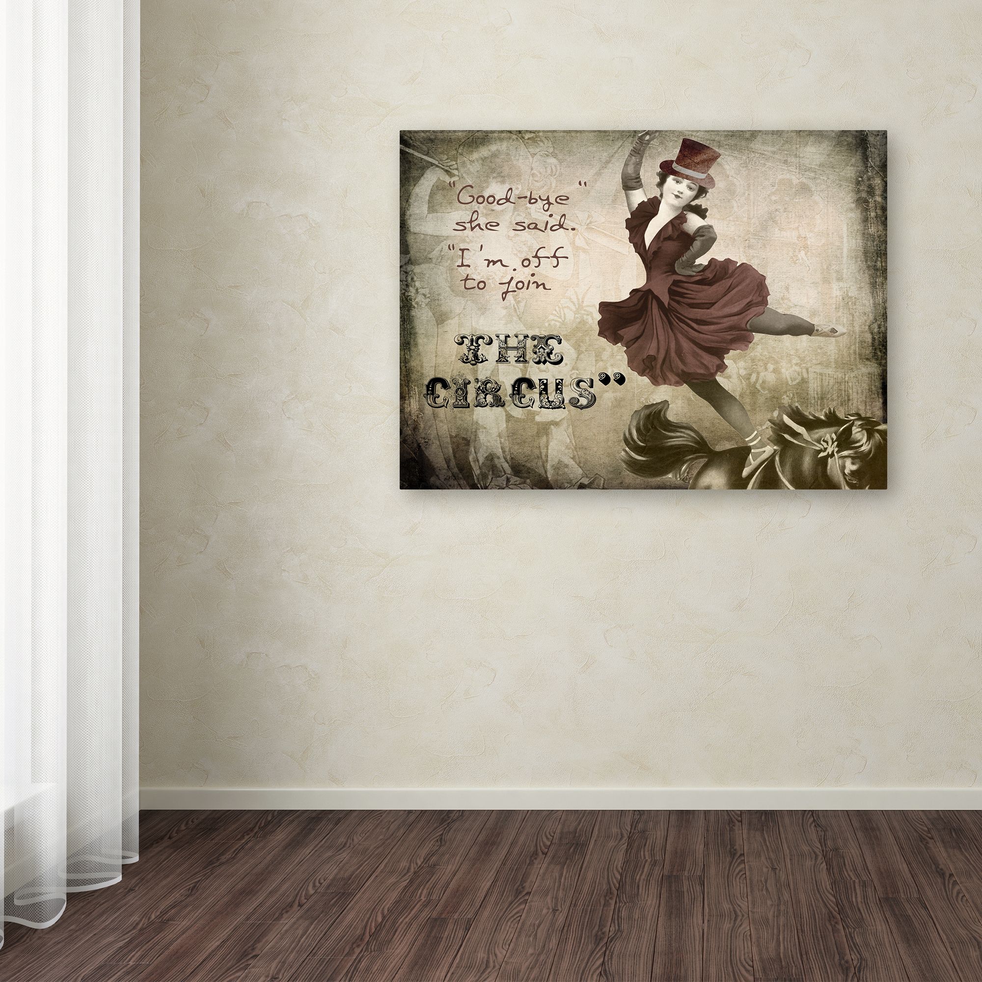 Trademark Fine Art "Join The Circus" Canvas Art by Color Bakery