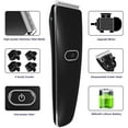 thumbnail image 3 of One-Button Cordless Hair Clipper Trimmer Kit with Stainless Steel Blades, 3/6/9/12mm Detachable Combs for Kids, Adults, 3 of 5