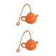 thumbnail image 4 of Billuyoard Infusor de té Forma de tetera Fácil de limpiar Filtro de hojas Colador de café resistente al calor Hogar Oficinas Regalo suelto Naranja 2piezas, 4 of 6