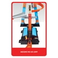 thumbnail image 5 of Hot Wheels Sky Crash Tower Motorized Track Set with Toy Car, Stores 20+ 1:64 Scale Cars, 27.95 in, 5 of 7