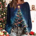 thumbnail image 2 of Christmas Sweaters for Women Knit Casual Round Neck Long Sleeve Loose Comfy Xmas Graphic Fashion Holiday Pullover Tops (L, Multicolor), 2 of 5