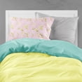 thumbnail image 2 of Gemoetric Circles on Pink Watercolor Fabric Standard Pillowcase, 2 of 2