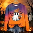 thumbnail image 5 of Halloween Sweatshirts for Women Ghost Long Sleeve Shirt | Halloween Ghost Sweater Halloween Outfits Oversized Spooky Season Pullover Tops, 5 of 6