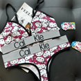 thumbnail image 1 of Nuevo Sanrio Hello Kitty pantalones Anime pareja ropa interior conjunto Y2K chicas picantes Sexy cómodo sujetador deportivo elástico sin anillos de acero, 1 of 4