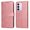 Pink, variant on Wallet Phone Case for Realme C85 Pro with Card Holder and Stand Function Blue