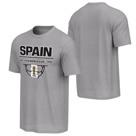 FIFA World Cup 2026 Men's Gray Spain Soccer Ball Tee