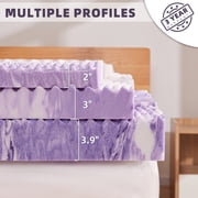 BDEUS 3 inch Mattress Topper,5-Zone Memory Foam Pressure Relief Soft Bed Topper, CertiPUR-US Certified, Queen Size