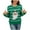 Green, variant on Sequin Santa Christmas Sweaters for Women 2025 Long Sleeve Crewneck Loose Striped Pullover Sweater Jumper Tops