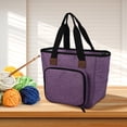 thumbnail image 5 of Oxford cloth woven handbag, multifunctional storage tote bag, wide mouth design, long-lasting zipper and shoulder straps, 5 of 5