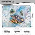thumbnail image 7 of Yuyamidu Watercolor Sea Turtle Car Trunk Mat 29" x 39", All Weather Anti Slip Trunk Protection Liner for Most Vehicle Models, 7 of 7
