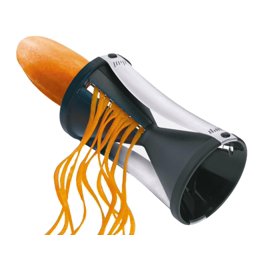 Spiraliseur de Légumes à 5 Lames Trancheuse Pliable en Spirale pour Courgettes Nouilles & Légumes Pâtes & Spaghetti pour Faible Teneur en Glucides, Blanc