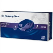 Kimberly-Clark Purple Nitrile Exam Gloves Small Size - Nitrile - Purple - Latex-free, Powder-free, Textured Fingertip, Beaded Cuff, Non-sterile, Ambidextrous - For Healthcare Working - 100 / Box