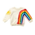thumbnail image 1 of Fortune Chandails à Franges Arc-en-Ciel à Manches Longues pour Tout-Petites Fille, 1-6 Ans, 1 of 9