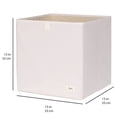 thumbnail image 5 of 3 Sprouts Recycled Fabric Storage Cube Box Container Organizer - Cream, 5 of 8