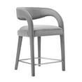 thumbnail image 6 of Modway Pinnacle Performance Velvet Counter Stool Set of Two in Gray Silver, 6 of 10
