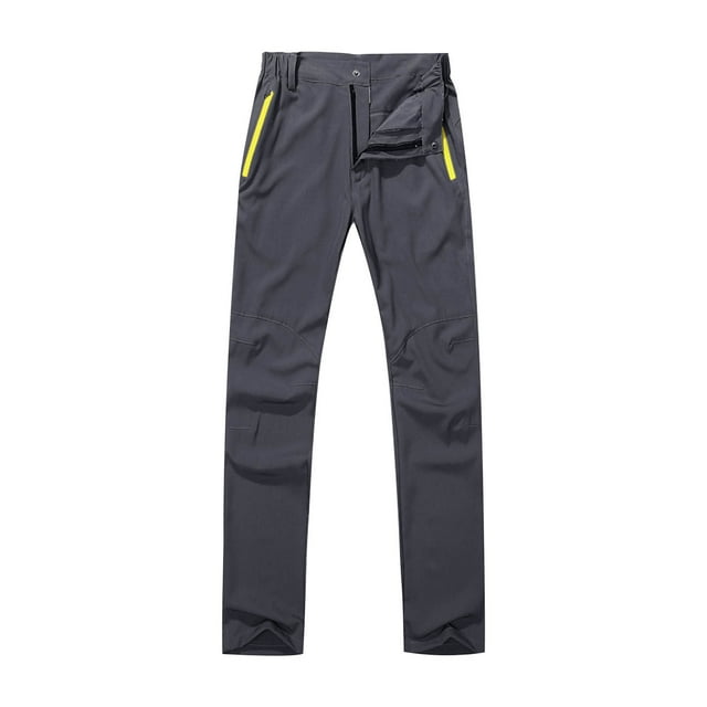 cfhntfmh Pantalons de Randonnée pour Femmes Mode Taille Mi-Haute Pantalons Longs Extérieurs Coupe-Vent Imperméables Pantalons d'Entraînement avec Poches