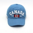 thumbnail image 3 of MIASHUI Men Baseball Cap Canada Maple Leaf Embroidery Hat Adjustable Hats Caps Unisex,Blue,One Size, 3 of 4