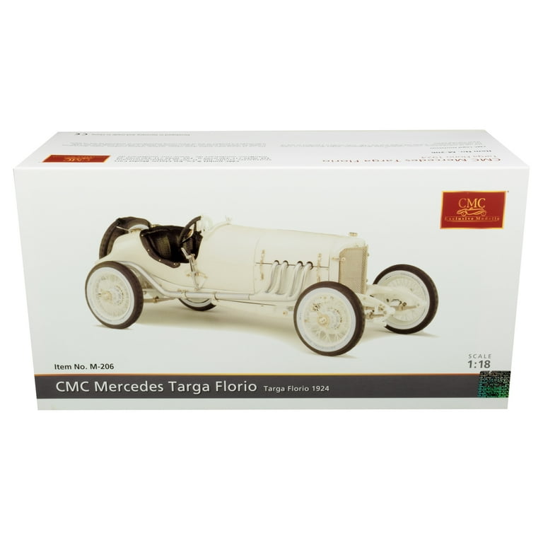 1924 Mercedes Benz Targa Florio White 1/18 Diecast Model Car by CMC