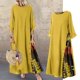 thumbnail image 4 of Vestido Mujer Casual Maxi Vestido Botón Decoración Algodón Lino Traje de vacaciones (Amarillo XXL) Kuymtek Amarillo T XXL para Mujer, 4 of 8