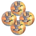 thumbnail image 2 of 15.4inch Round Placemats, DIY Printing Design, Suitable for Kitchen, Table Party Decoration Mallard Ducks in Flight, 2 of 7