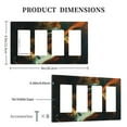 thumbnail image 3 of cat astronaut Switch Cover Decorative Wall Plate / 4-Gang 4-Decor / Standard Size 4.5x8 in, 3 of 5