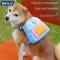 thumbnail image 2 of New Pet Backpack Cartoon Dog Schoolbag Outdoor Travel Dog Small Schoolbag Pet Supplies, 2 of 5