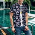 thumbnail image 6 of Lsque Love Butterflies Pattern Mens Polo Golf Shirts Funny Graphics Shorts Sleeve Button Shirts Baseball T-shirt-4X-Large, 6 of 7