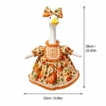 thumbnail image 3 of Thanksgiving Goose Outfits, Fall Season Rustic Dress with Headband Goose Clothes, Holiday Party Fall Goose Costume Set for Lawn Patio Yard Outdoor Decor 23", 3 of 4