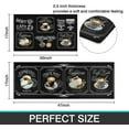 thumbnail image 6 of Black Coffee Kitchen Rugs and Mats Set of 2 Coffee Cup Latte Mocha Art Decoration Non Slip Super Absorbent Kitchen Sink Mats Waterproof and Washable Runner Rugs for Laundry Room, 6 of 6