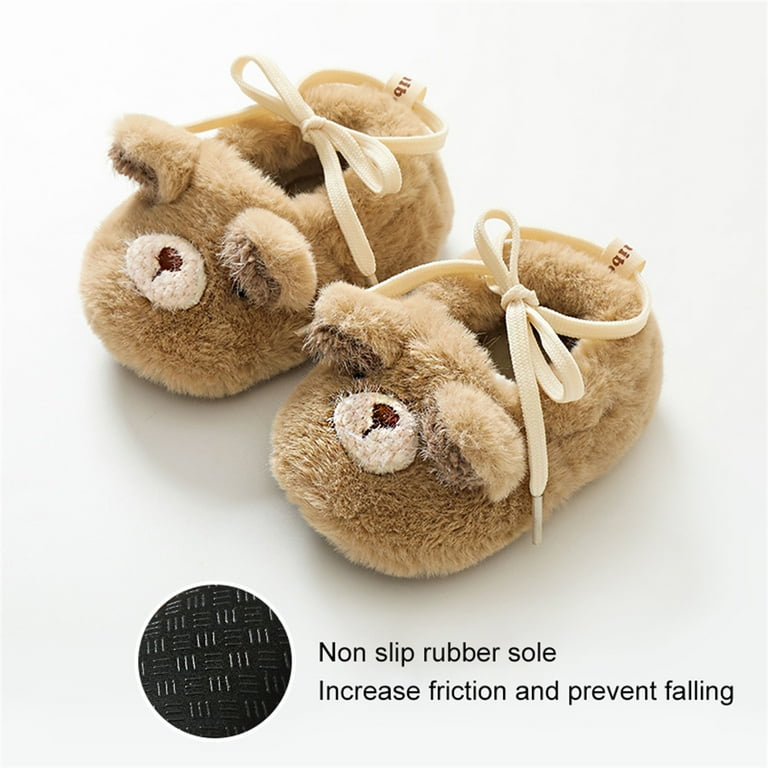 Furry clearance flat shoes