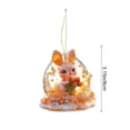 thumbnail image 3 of Rirozkan Easter Car Accessory, Cute Acrylic Bunny Keychain, 2D Flat Hanging Pendant, for Rearview Mirror, Bag and Spring Holiday Decoration, 3 of 6