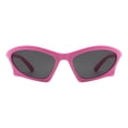 thumbnail image 2 of Unisex Sports Sunglasses Geometric Oval Wrap Around Lightweight UV 400 Pink, 2 of 4