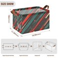 thumbnail image 7 of Yayeee Foldable Storage Basket for Shelves with Handles Waterproof Cloth Bins, Green Stars Abstract, 7 of 7