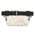thumbnail image 3 of Honeii Elegant Gold Leaf Pattern Print Square Double Layer Waist Bag,Waist Belt Bag Fashion Fanny Women and Men,For Travel Running Hiking Walking, 3 of 9
