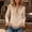 Beige, variant on Women's Western Fringe Shirt Suede Button Down V-Neck Long Sleeve Slim Fit Cowgirl Blouse Country Concert Top 9 Colors S-XXXL