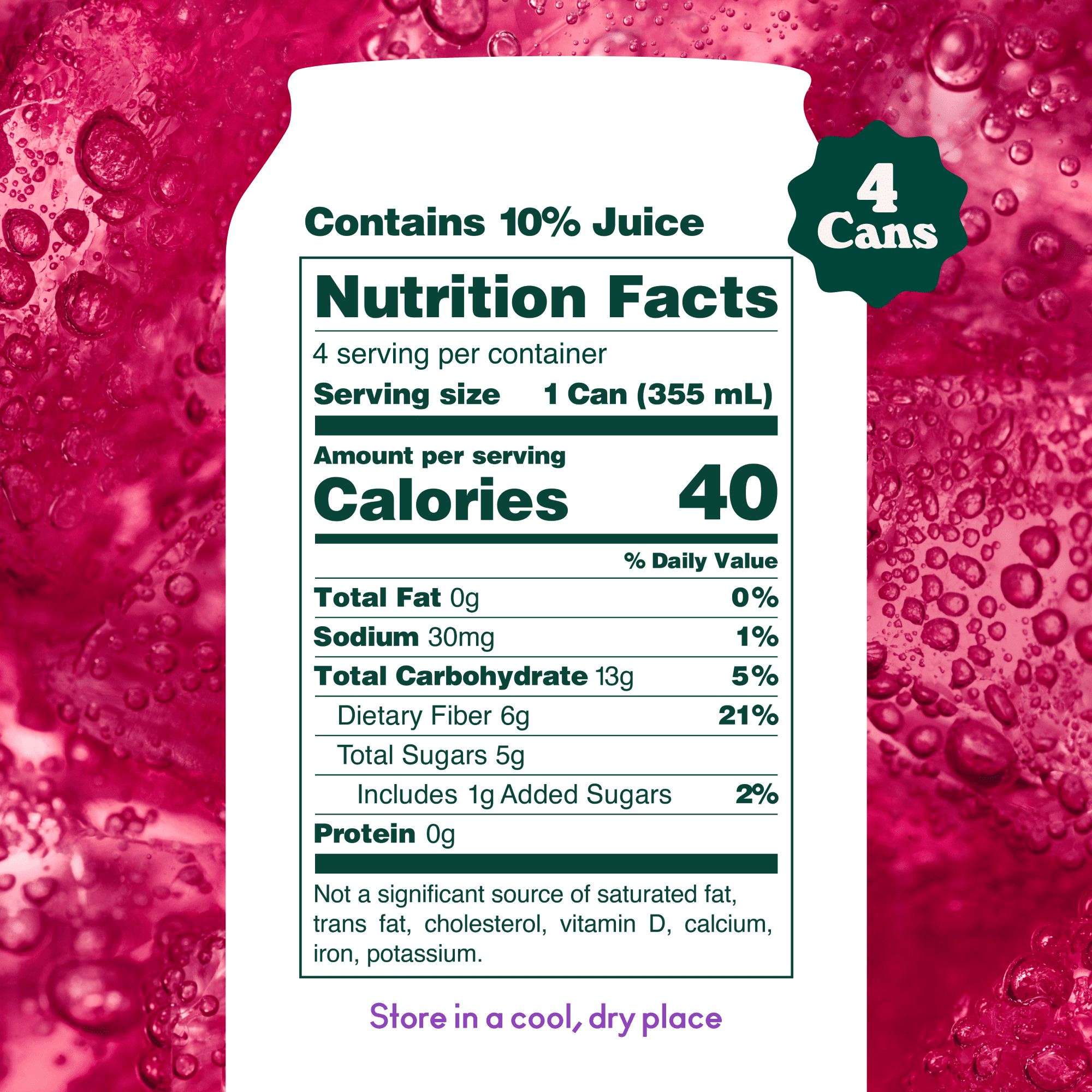 (6 pack) OLIPOP Prebiotic Soda, Classic Grape, 12 fl oz, 4 Pack, Pantry Packs (24 Total Cans)