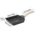 thumbnail image 2 of Yuzi Burn Non-Stick Frying Pan | 7-Inch Maifan Stone Skillet | Healthy Stone Cookware for Eggs, Steak & Breakfast | Quick Heat Aluminum Alloy | Single Pan, 2 of 2
