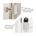 thumbnail image 2 of 6Pcs Anti-Collision Door Stopper Door Handle Silence Protection Pad Suction Cup Type Silent Door Cover polyester Light Grey, 2 of 5