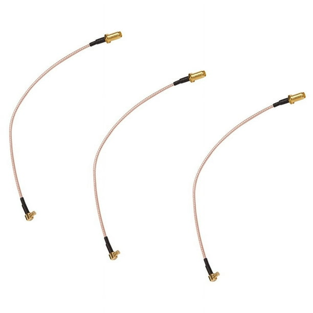 3X MCX Macho A SMA Hembra RG316 Adaptador de Coleta de Perdida Bajo Cable 21cm / 8.3 Pulg