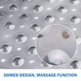 thumbnail image 4 of Alfombra de baño antideslizante para bañera, antimoho, súper larga, antibacteriana, lavable a máquina, muy adecuada para la familia (gris), 4 of 5
