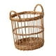 thumbnail image 2 of Cesta de almacenamiento tejida de mimbre Cesta de almacenamiento tejida de ratán Organizador portátil Cesta de frutas vegetales para despensa Cuarto Pequeño, 2 of 8