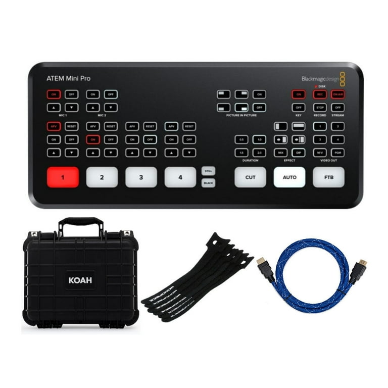 Blackmagic Design ATEM Mini Pro HDMI Live Stream Switcher, Cable