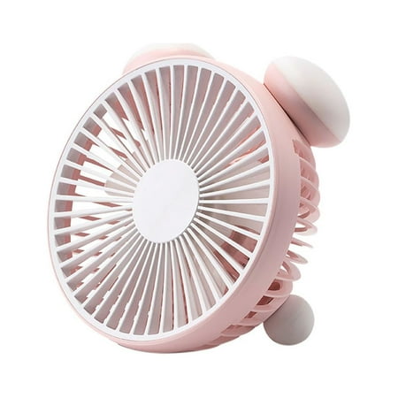 

SHEYAGN USB Portable Home Outdoor Fan With Night Light Alarm Clock Shape battery powered fan clearance sale